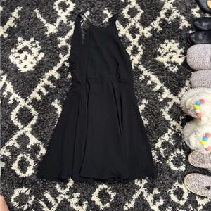 Paper Crane black halter dress